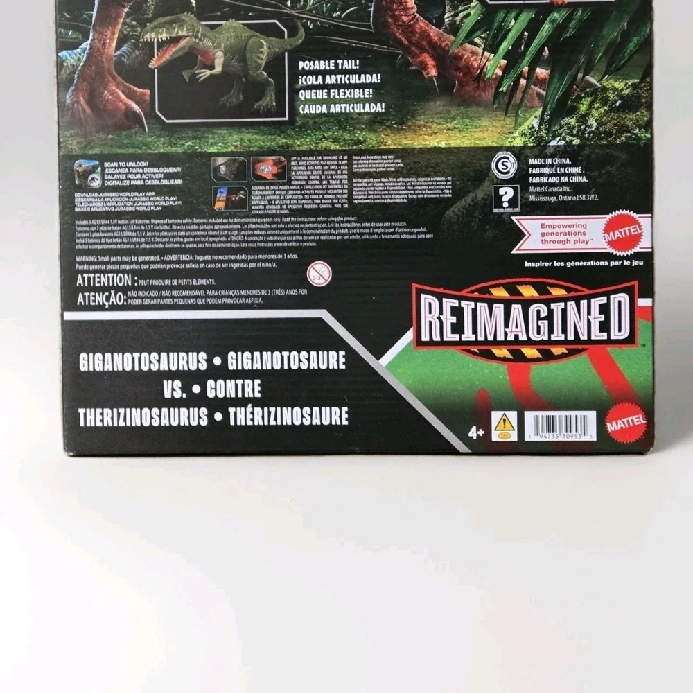 2025 Jurassic World Legacy Collection‎ Giganotosaurus vs Therizinosaurus 2 Pack